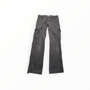 Dickies Cargo Pants Women 4R Black Relaxed Fit Straight Leg Utility Workwear